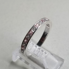 ANILLO MEDIO SIN FIN ROSA DE FRANCIA Y CUBICS 3940