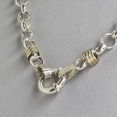 COLLAR ROLO EN PLATA Y ORO CON CIERRE MARINER 3950 - comprar online