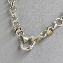 COLLAR ROLO EN PLATA Y ORO CON CIERRE MARINER 3950 - comprar online
