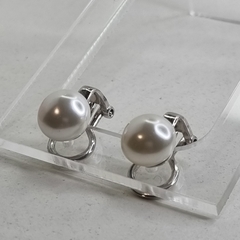 AROS PLATA ITALIA CON PERLAS NATURALES BOTON Y CLIP 6093 en internet