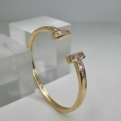 ESCLAVA ENCHAPADA EN ORO CON BISAGRA ITALIANA K1390