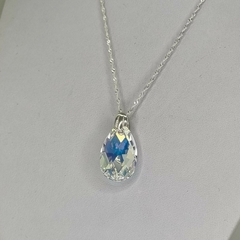 CADENA Y DIJE GOTA AURORA BOREAL SWAROVSKI ELEMENTS 4498