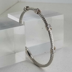 PULSERA PLATA ITALIANA SEMI RIGIDA ITALIANA 10359