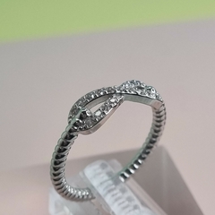 ANILLO INFINITO PLATA Y CUBICS ITALIA K5003