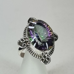ANILLO DE PLATA Y AMATISTA TAILANDESA 6053