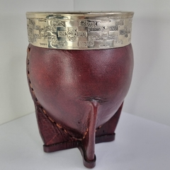 MATE IMPERIAL DE CUERO Y ALPACA 5719