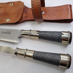SET TENEDOR Y CUCHILLO ALPACA HECHO A MANO, HOJA 18cm cod:TA400 - comprar online
