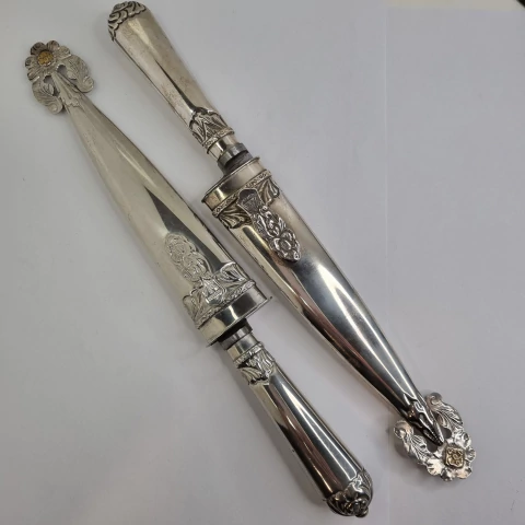 CUCHILLO TIPO FACON 16 CM EN ALPACA Plateria criolla cod: 6096