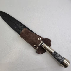 CUCHILLO ARTESANAL CON ALPACA HOJA 20CM cod: TA200C en internet