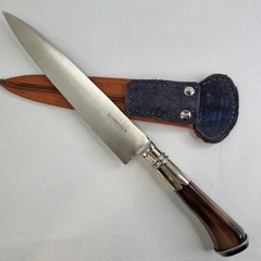 CUCHILLO ARTESANAL DE ASTA Y ALPACA 20cm cod:TA200N