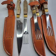 JUEGO DE ASADO, TENEDOR Y CUCHILLO hoja 15cm cod: 9182 - comprar online