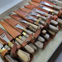 JUEGO DE ASADO, TENEDOR Y CUCHILLO HOJA 13cm cod: 9182A en internet