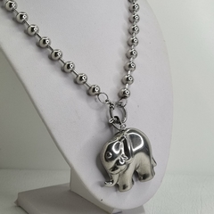 COLLAR ELEFANTE DE ACERO 50cm. cod: 6090