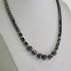 COLLAR DE HEMATITE 43CM. cod: 6024