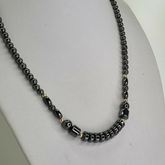 COLLAR DE HEMATITE 44CM. cod: 6021