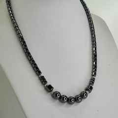 COLLAR DE HEMATITE 44CM. cod: 6110