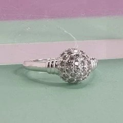ANILLO PLATA Y CUBIC MODELO FRUTILLITA 6218