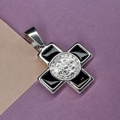 SAN BENITO CRUZ DE ACERO Y ESMALTE K1178