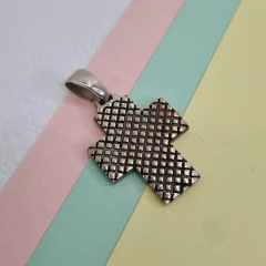DIJE CRUZ DE PLATA 37×21mm COD: 6350A