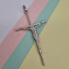 DIJE CRUZ CRISTO DE PLATA 58×29mm COD: 6350
