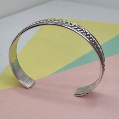 PULSERA DE PLATA GRUESA HECHA A MANO, unisex 6017 - comprar online