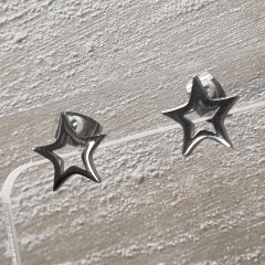AROS ACERO DISENO ITALIANO ESTRELLAS CHICAS 6572