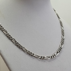 COLLAR GARGANTILLA MODELO FIGARO EN PLATA MACIZA 40 cm cod 5806