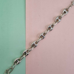 PULSERA PLATA CON ESLABONES ESTILO GUCCI 9353 en internet