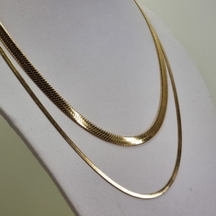 COLLAR BERLIN DOBLE ENCHAPADO EN ORO 4957 - comprar online