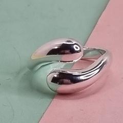 ANILLO PLATA TIPO GOTA 6707