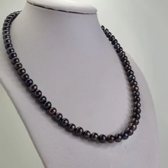 Collar perlas negras 6765