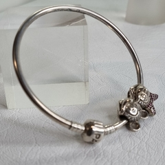 PULSERA ESCLAVA ESTILO PANDORA CON CHARM MINNI Y MICKEY DISNEY 9025K - comprar online
