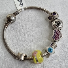 PULSERA ESTILO PANDORA CON DIJES COMPLETA 8035P