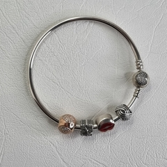 PULSERA ESTILO PANDORA EN PLATA CON DIJES K5359 - DEBERNARDI - Joyeria Debernardi