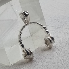 DIJE AURICULARES DE PLATA 925 COD: 7021K