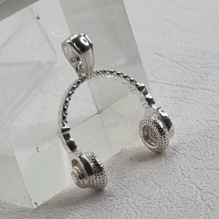 DIJE AURICULARES DE PLATA 925 COD: 7021K