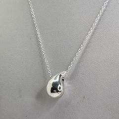 CADENA Y DIJE ITALIANA CON GOTA INFLADA PLATA 925 SÍMBOLO DE PUREZA, RENOVACIÓN Y VIDA COD: 6995 - comprar online