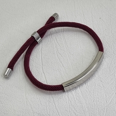 PULSERA HILO BORDO Y ACERO MODELO SOHO COD: 6997 - comprar online