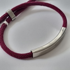PULSERA HILO BORDO Y ACERO MODELO SOHO COD: 6997