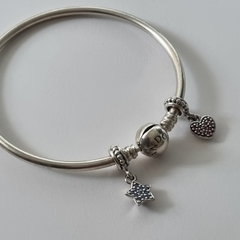 PULSERA PLATA ESTILO PANDORA CON DIJES 6940K