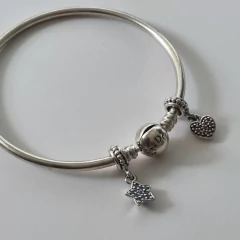 PULSERA PLATA ESTILO PANDORA CON DIJES 6940K