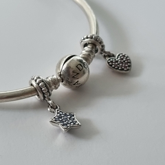 PULSERA PLATA ESTILO PANDORA CON DIJES 6940K - comprar online