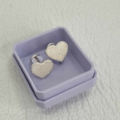 AROS ABRIDORES DE PLATA 925 CORAZON BLANCO