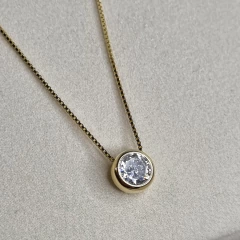 CADENA EN PLATA DORADA CON DIJE SUSANO