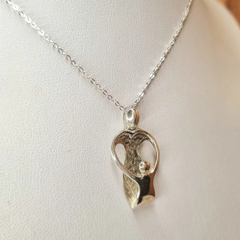 DIJE PLATA 925 MAMÁ CON HIJO/A COD: 5807