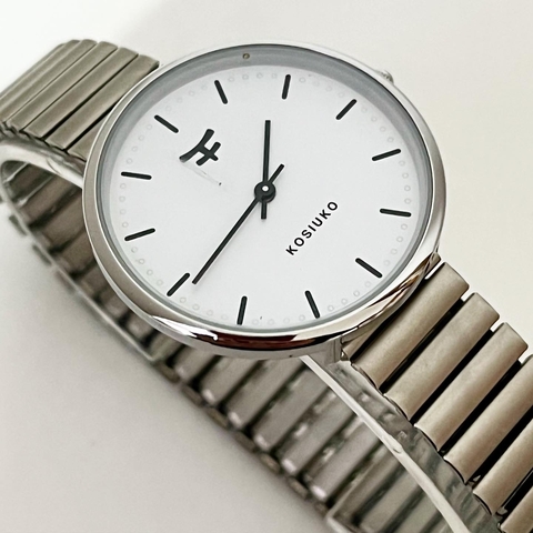 RELOJ ELASTIZADO KOSIUKO ELASTIZADO FONDO BLANCO cod: 7774.418