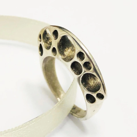 ANILLO PLATA CIRCULOS J876