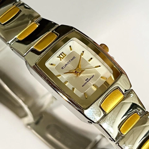 EUROTIME COMBINADO ENCHAPADO DAMA RECTANGULAR COD: 12/8035.44