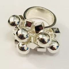 ANILLO DE LA ABUNDANCIA PLATA ITALIANA COD. 5673 - tienda online