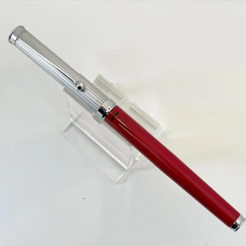 LAPICERA ROLLER MONTREAL ROJA TAPA PLATEADA. SK557